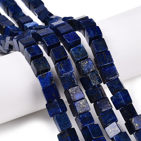 Natural Lapis Lazuli Dyed Beads Strands G-T139-8x8-44-1