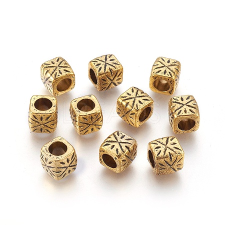 Tibetan Style Alloy Spacer Beads X-GLF0986Y-1