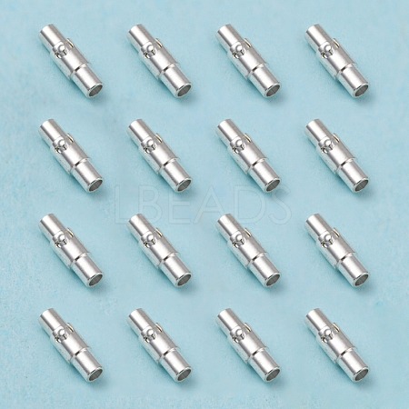 Brass Locking Tube Magnetic Clasps X-MC079-S-1