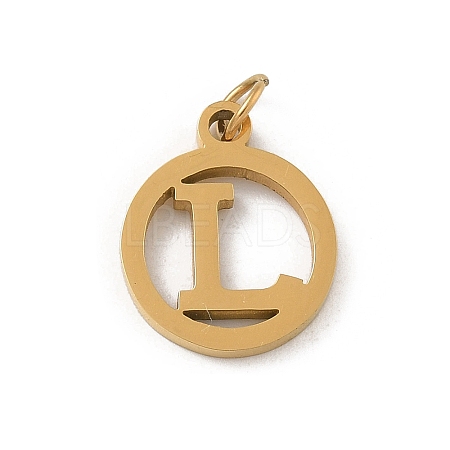 304 Stainless Steel Charms
with Jump Ring STAS-R001-02G-L-1