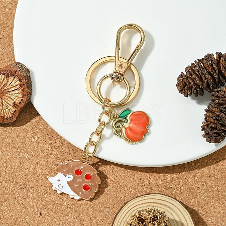 Hedgehog Alloy Enamel Keychain KEYC-YW00070-03-1