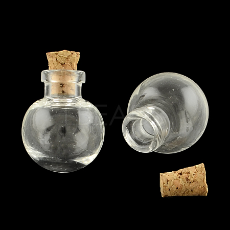 Round Glass Bottle for Bead Containers X1-AJEW-R045-01-1