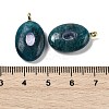Natural Apatite & Cubic Zirconia Pendants X-G-Z076-01G-09-3