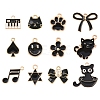 12Pcs 12 Styles Alloy Pendants ENAM-YW0006-93-1