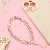Rondelle Glass & Polymer Clay Rhinestone Beads Phone Hand Strap Chains HJEW-YW0001-05E-5