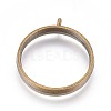 Alloy Open Back Bezel Pendants LS-PALLOY-WH0030-01AB-1