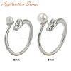 Brass Cup Peg Open Cuff Ring Settings LS-KK-G518-10P-01-4