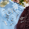 CRASPIRE 10 Pairs 5 Styles Alloy Dreadlocks Beads OHAR-CP0001-07-4