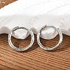 Brass Huggie Hoop Earrings EJEW-K083-29P-1