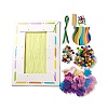 Creative DIY Flower Pattern Resin Button Art Kits DIY-G087-06-2