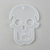 Halloween DIY Skull Pendant Silicone Molds X-DIY-P006-41-3