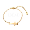 Cross Link Bracelet BJEW-JB06865-04-1