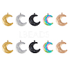 10Pcs 5 Colors 304 Stainless Steel Pendants STAS-DC0013-61-1