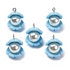 Opaque Resin Pendants RESI-P043-01P-04-1