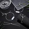 DIY Blank Rectangle Dome Link Bracelet Making Kit DIY-UN0005-31-2
