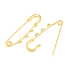 Iron Safety Pins Brooch Findings IFIN-Z005-02G-02-2