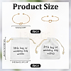 8Pcs Iron Heart Open Cuff Bangle for Women BJEW-WR0001-04B-2
