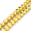 Electroplated Non-magnetic Synthetic Hematite Beads Strands G-G849-01G-1