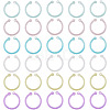 150Pcs 6 Colors Plastic Loose Leaf Book Binder Hinged Rings FIND-TA0010-54B-2