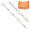 WADORN 2Pcs 2 Style Spray Painted Rainbow Color Acrylic Chain Bag Handles AJEW-WR0001-68-1