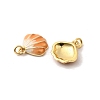 Brass Enamel Charms KK-H002-35G-01-RS-2