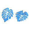 Spray Painted Iron Stud Earring Findings IFIN-N008-019-B02-1