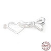 925 Sterling Silver Fold Over Clasps STER-D005-07S-1
