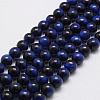Natural Tiger Eye Bead Strands G-P230-08-B-10mm-1