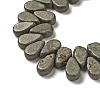 Natural Pyrite Beads Strands G-B064-B52-4