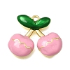 Brass Enamel Pendants KK-K427-14B-02-1