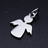 Non-Tarnish 201 Stainless Steel Pendants STAS-T046-JA343-1-2