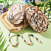 2 Skeins 2 Styles Polyester Cloth Yarn OCOR-TA0003-72-7