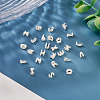 6Pcs 925 Sterling Silver Hollow Initial Beads STER-TA0001-53H-9