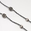 Non-Magnetic Synthetic Hematite Beaded Necklaces NJEW-L434-03B-2