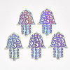 Ion Plating(IP) 304 Stainless Steel Filigree Big Pendants X-STAS-S108-45-1