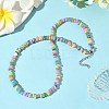 Natural Dyed Freshwater Shell Colorful Nuggets Beaded Necklaces for Women NJEW-JN05434-1