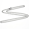 Non-Tarnish 304 Stainless Steel Cable Chain Necklace NJEW-S420-007B-P-4