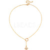 Alloy Crystal Rhinestone Star Lariat Necklaces for Women WGBBC4F-01-1