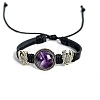 Natural Amethyst with Alloy Bracelets PW-WG4310E-07-1