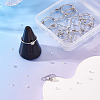 18Pcs 304 Stainless Steel Finger Ring Rhinestone Settings STAS-TA0005-86P-8