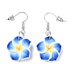 Flower Polymer Clay with Wax Cord Pendant Necklaces & Dangle Earrings Sets FS-WG2CAA9-02-4