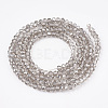 Electroplate Transparent Glass Beads Strands EGLA-S171-02B-04-2