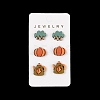 Thanksgiving Stud Earrings Set EJEW-U016-01P-03-1