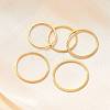 304 Stainless Steel Plain Band Rings STAS-I160-F-G-1