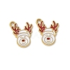 304 Stainless Steel Enamel Pendants STAS-L300-012G-19-1