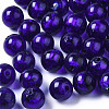 Handmade Silver Foil Glass Beads FOIL-R054-10mm-11-1