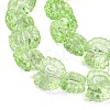 Electroplate Baking Paint Transparent Glass Beads Strands GL-CBA17FF-02H-3