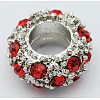 Alloy Rhinestone European Beads X-CPDL-H998-14-1