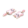Light Gold Rack Plating Alloy Enamel Pendants ENAM-G210-01LG-05-3