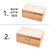Flower Wooden Box Pull Handle IFIN-CA0001-04AB-5